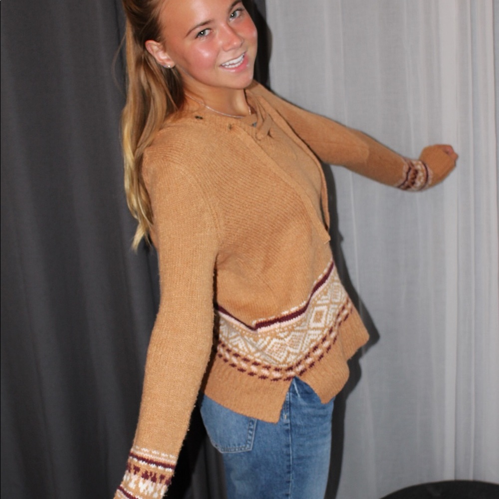Hollister Knit Sweater With Drawstrings